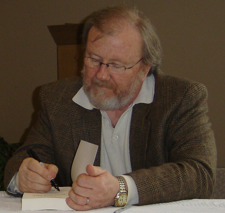 Obie Holmen at a book signing